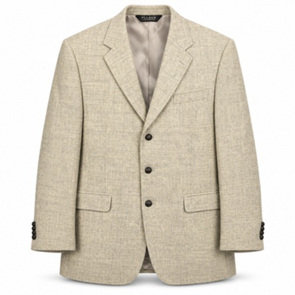 Jos. A. Bank Harris Tweed Men's 48XL Beige Wool Sport Coat Extra Long Blazer